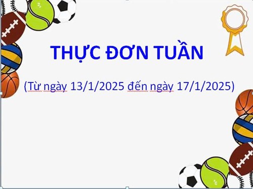 Thực đơn tuần