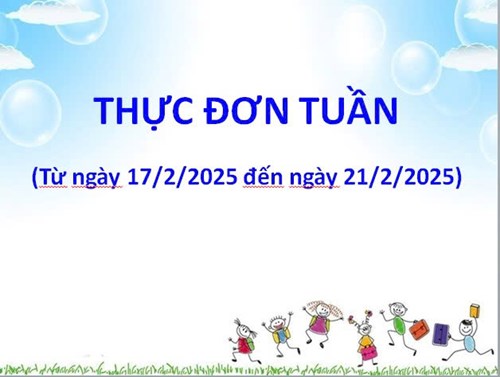 Thực đơn tuần
