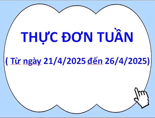 Thực đơn tuần