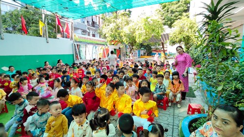Lễ hội chào mừng ngày quốc tế phụ nữ 8 tháng 3 của các bé trường mầm non an nhơn