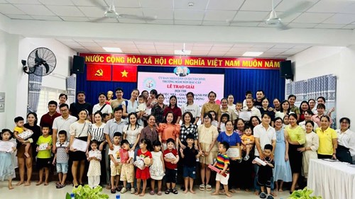 Trường Mầm non Bàu Cát tổ chức Lễ trao giải hội thi “Chia sẻ việc nhà – gia đình hạnh phúc”