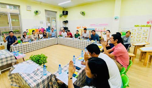 100% các nhóm - lớp trường Mầm non Bé Ngoan tổ chức họp cha mẹ học sinh năm học 2024-2025