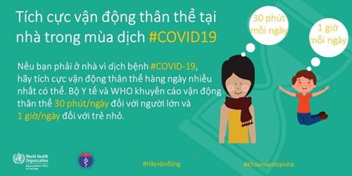 Tích cực vận động thân thể tại nhà trong mùa dịch
