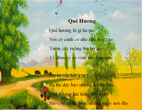 Bài thơ “Quê hương”