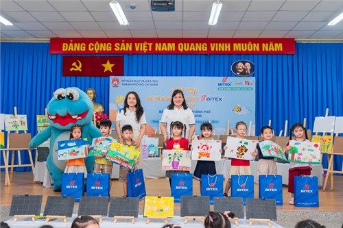 Hội thi  Bé vẽ sáng tạo cùng Bitex  lần thứ IV Bậc học mầm non Thành phố năm học 2024-2025