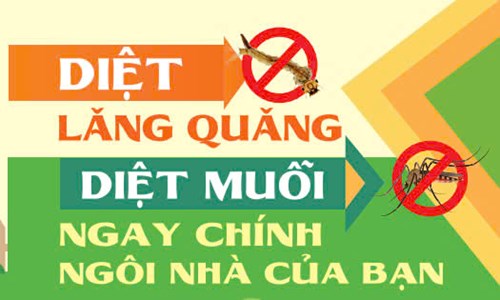 Diệt lăng quăng, diệt muỗi ngay chính ngôi nhà của bạn