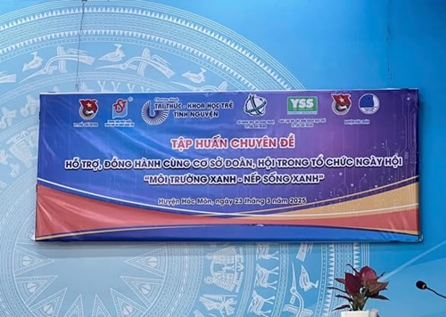 Chuyên đề xây dựng  Môi trường xanh - nếp sống xanh  với Hoạt động hưởng ứng Ngày hoạt động cao điểm  Tuổi trẻ huyện Hóc Môn tay xây dựng thành phố xanh, sạch . Gắn với Ngày Chủ nhật xanh lần thứ 156-năm 2025