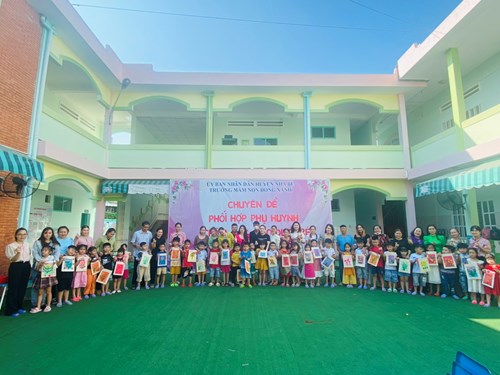 Trường Mầm non Đồng Xanh tổ chức chuyên đề  phối hợp với phụ huynh trong công tác chăm sóc, nuôi dưỡng và giáo dục trẻ 