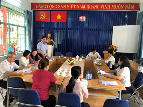 Sáng ngày 21/02/2024 trường mầm non Hiệp Phú đón các Thầy Cô của Sở Giáo dục và Đào tạo về kiểm tra công tác phổ cập giáo dục và xóa mù chữ năm 2023 tại đơn vị.