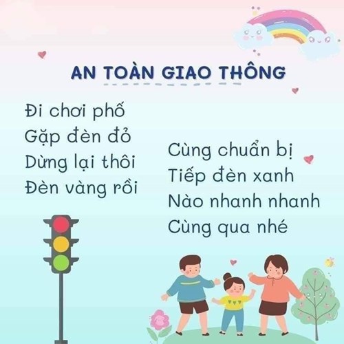 Trường Mầm non Hoa Mai 
Bài thơ An toàn giao thông