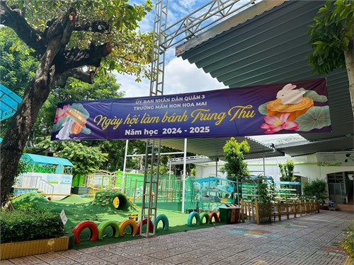 Mầm non Hoa Mai Quận 3
Lớp 4-5 tuổi (lớp 4A)
Bé cùng nhau làm bánh trung thu