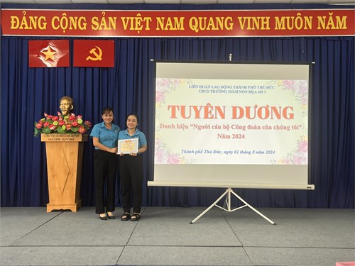 Tuyên dương “người cán bộ công đoàn cơ sở của chúng tôi”năm 2024