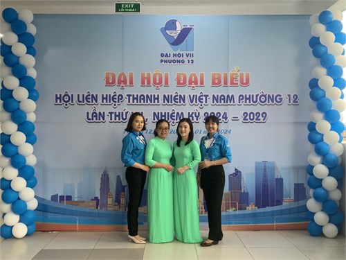 Chi đoàn mầm non họa mi tham gia  hỗ trợ phường 12 tổ chức đại hội đại biểu hội lhtn việt nam cấp phường 12 lần thứ vii, nhiệm kỳ 2024 - 2029