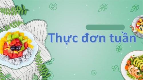 Thực đơn tuần