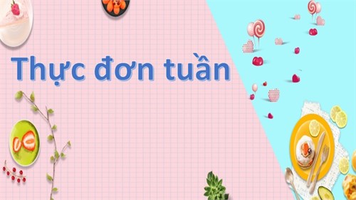Thực đơn tuần