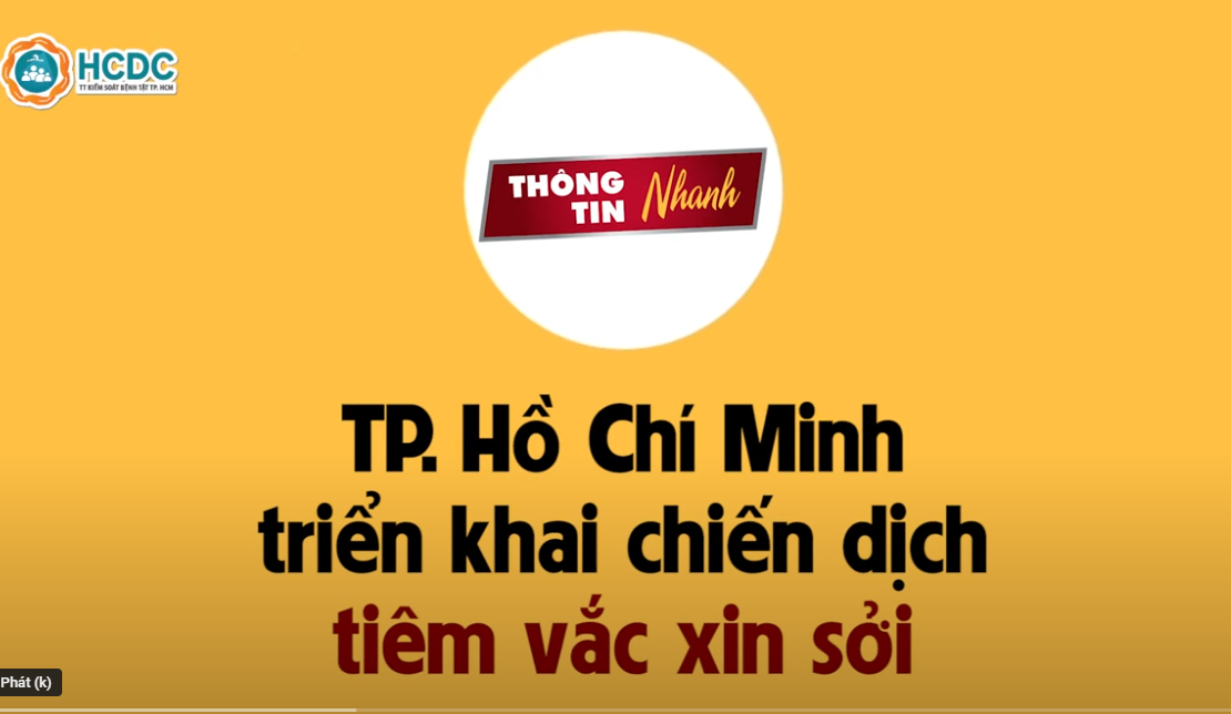 Thành phố Hồ Chí Minh triển khai chiến dịch tiêm vắc xin Sởi