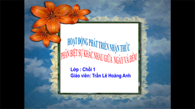 Giáo án điện tử tháng 5 Chồi 1