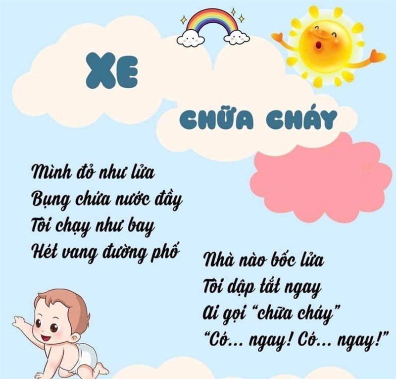 Bài thơ: Xe chữa cháy