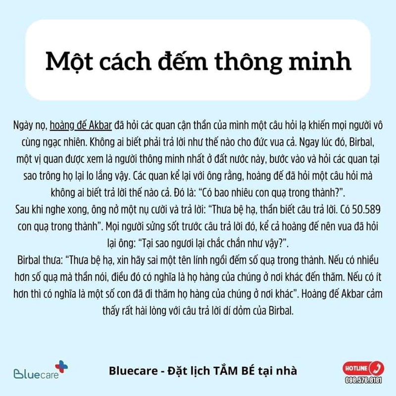 Chuyện vui: Một cách đếm thông minh