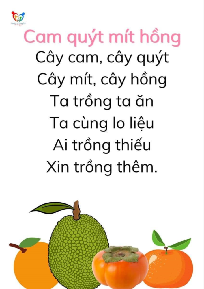 Bài thơ: Cam quýt mít hồng