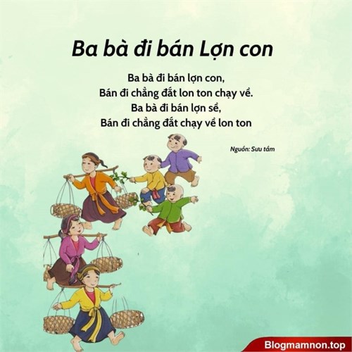 Bài đồng dao: Ba bà đi bán lợn con