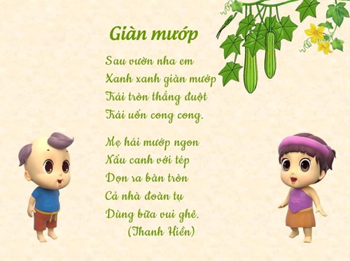 Bài thơ: Giàn mướp