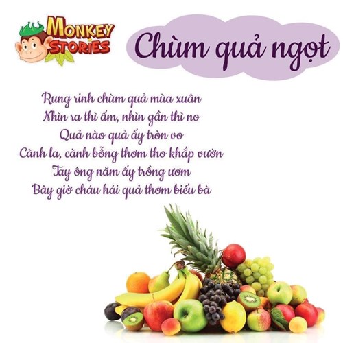 Bài thơ: Chùm quả ngọt