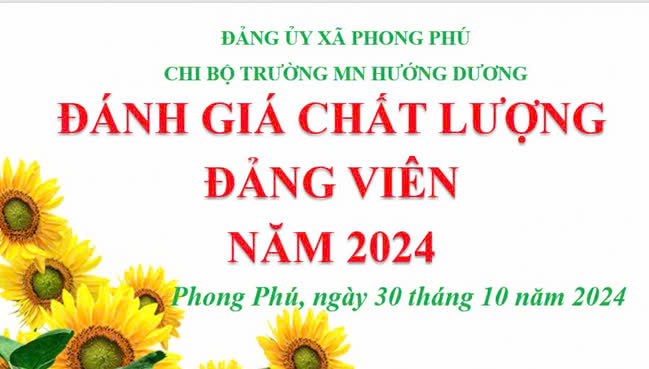 Họp đánh giá chất lượng Đảng viên ngày 30/10/2024