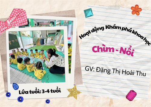 Hoạt động Khám phá trải nghiệm - Lứa tuổi 3-4 tuổi