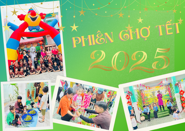 Phiên chợ tết trường em