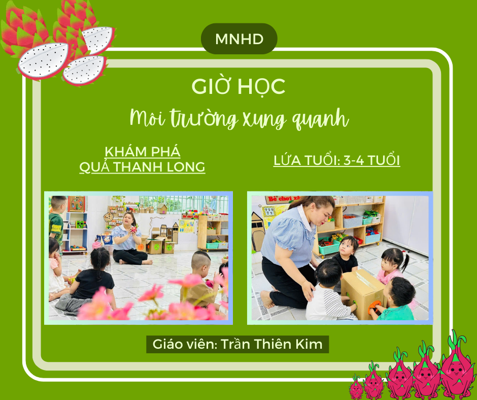 Giờ học Môi trường xung quanh - Lứa tuổi 3-4 tuổi