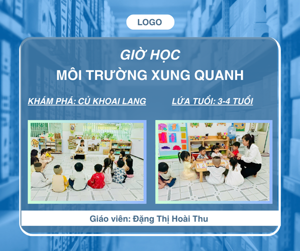 Giờ học Môi trường xung quanh - Lứa tuổi 3-4 tuổi