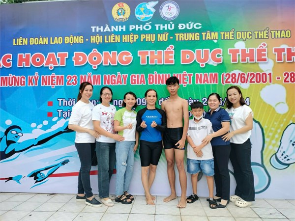 Công đoàn viên tham gia hội thao chào mừng ngày gia đình Việt Nam 28/6