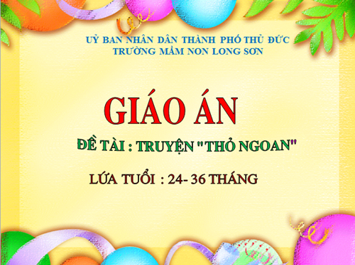 Câu truyện: thỏ ngoan