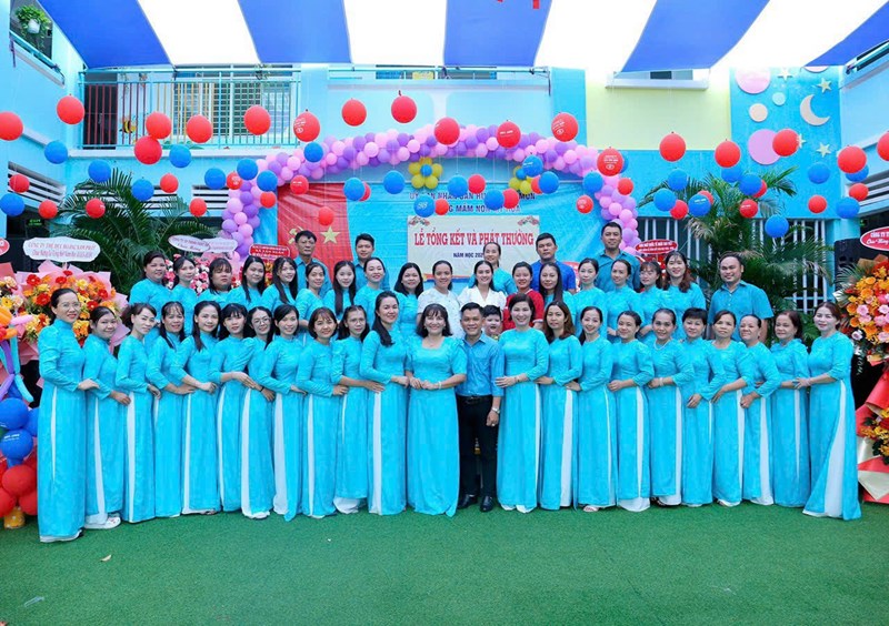 Trường Mầm non Mỹ Hòa tổ chức Lễ tổng kết và phát thưởng năm học 2023-2024