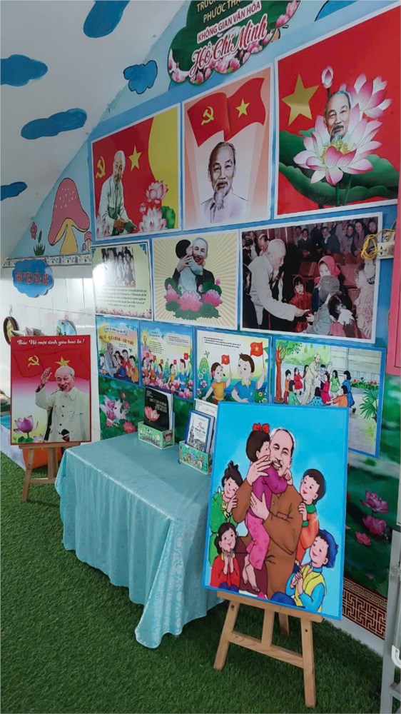 Không gian văn hóa hồ chí minh tại trường mn phước thạnh