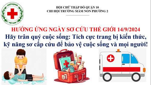 Hưởng ứng ngày sơ cứu thế giới 14/9/2024