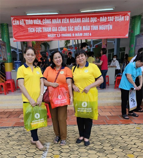Tham gia chiến dịch những giọt máu hồng hè năm 2024 ngày 13/9/2024.