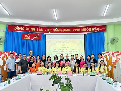 Tổ chức buổi họp đầu năm học 2024 - 2025 với Ban đại diện cha mẹ học sinh của các nhóm, lớp.