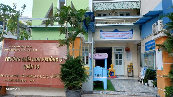 Trường Mầm non Phường 8 thực hiện tuyên truyền TP. HCM trở thành thành viên Mạng lưới Thành phố học tập toàn cầu của UNESCO.
