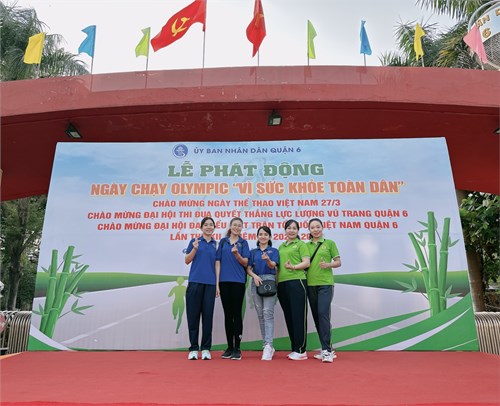 Công đoàn cơ sở Trường Mầm non Rạng Đông 11 tham gia  “Ngày chạy Olympic vì sức khoẻ toàn dân”.