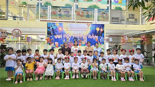 Trường MN Sao Mai tổ chức ngày tết trung thu với chủ đề  Vui hội trăng rằm  năm học 2024-2025