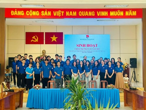 Chi đoàn mầm non sóc nâu - quận gò vấp sinh hoạt chính trị tháng 01, 02 năm 2025