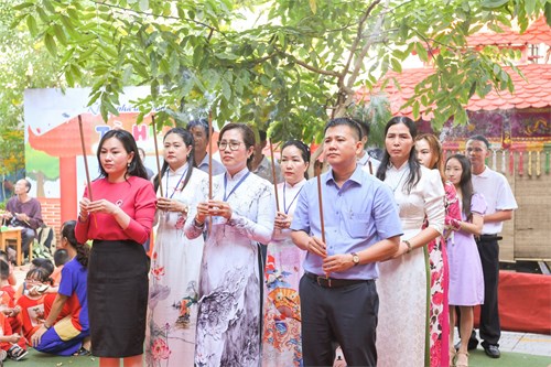 Lễ Giỗ tổ Hùng Vương trường Mầm non Sóc Nâu