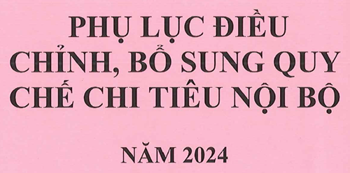 Trường MN Sơn Ca: Công khai  Phụ lục điều chỉnh, bổ sung quy chế chi tiêu nội bộ của trường MN Sơn Ca năm 2024 .
