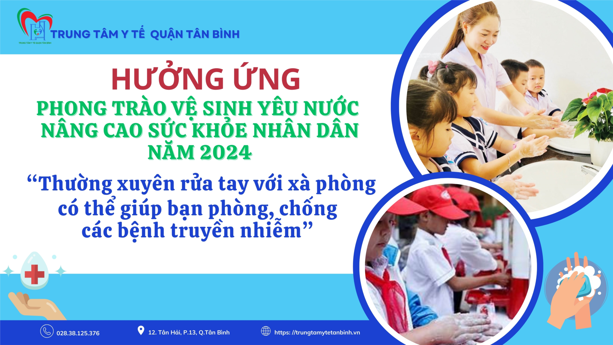Hưởng ứng Phong trào vệ sinh yêu nước nâng cao sức khỏe nhân dân năm 2024
