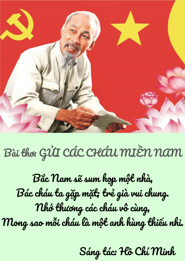Bài thơ: Gửi các cháu miền Nam