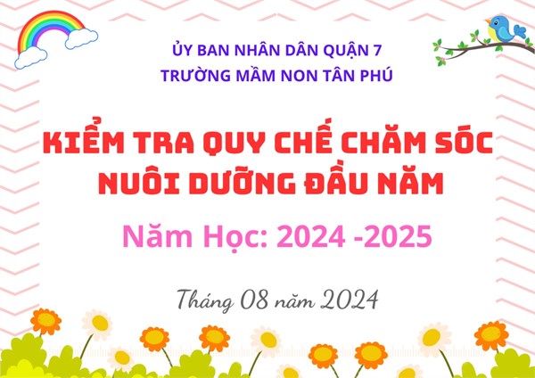 Kiểm tra quy chế chăm sóc nuôi dưỡng đầu năm, năm học 2024 - 2025