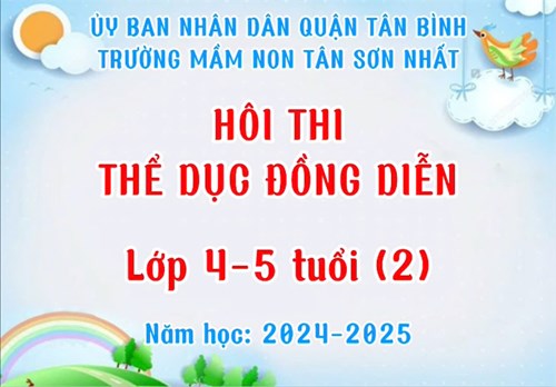 Hội thi đồng diễn thể dục chào mừng ngày nhà giáo Việt Nam 20/11/2024 của lớp 4-5 tuổi (2)