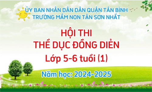 Hội thi đồng diễn thể dục chào mừng ngày nhà giáo Việt Nam 20/11/2024 của lớp 5-6 tuổi (1)